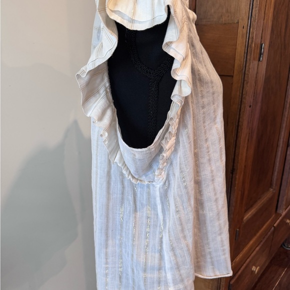 Express White Ruffled Blouse - Picture 4 of 6